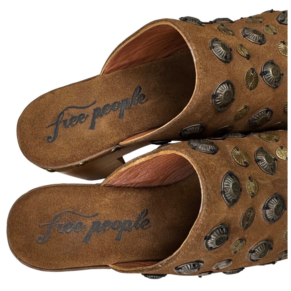 Free People Tan Studded Clogs - Picture 5 of 16